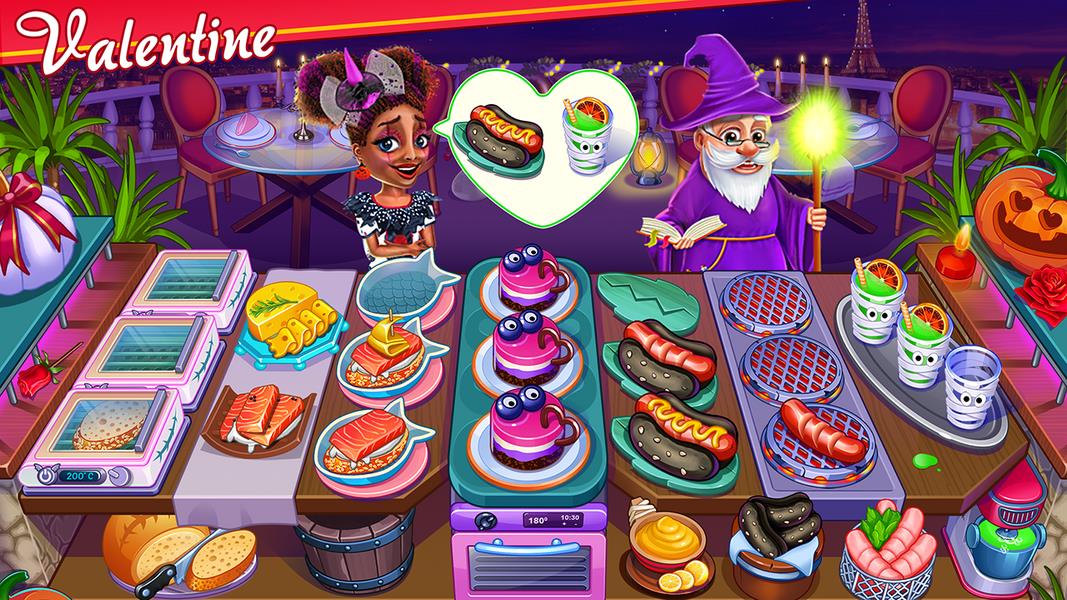 Halloween Street Food Shop Restaurant Game Captura de pantalla 1