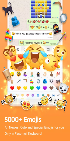 Clavier Emoji Facemoji&Thèmes Capture d'écran 3