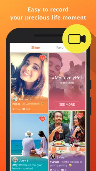 Shine -Selfie,Video,Meet Screenshot 3
