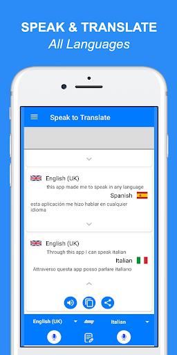 Schermata Speak and Translate All languages Voice Translator 1