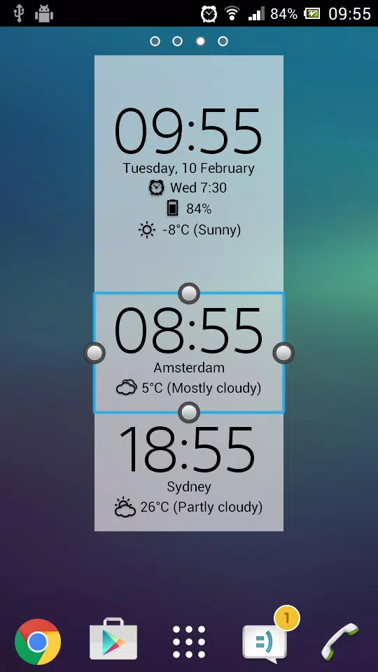 Digital Clock & Weather Widget স্ক্রিনশট 4