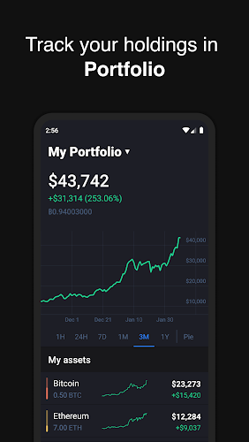 Hodler – Портфель криптовалют Скриншот 2