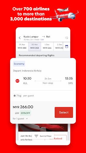 AirAsia MOVE: Flights & Hotels স্ক্রিনশট 1