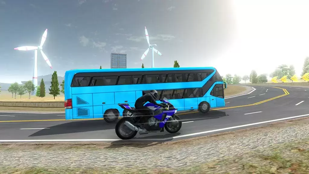 Bike VS Bus Racing Games Ảnh chụp màn hình 4