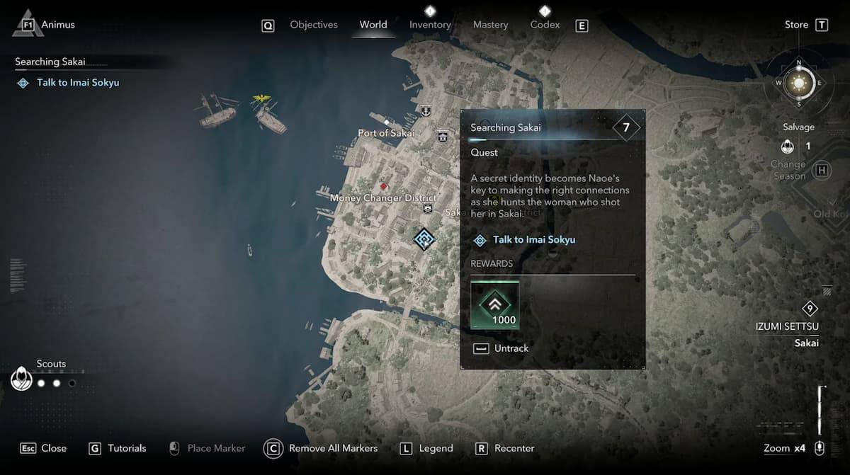 สถานที่ของ Assassin's Creed Shadows Imai Sokyu