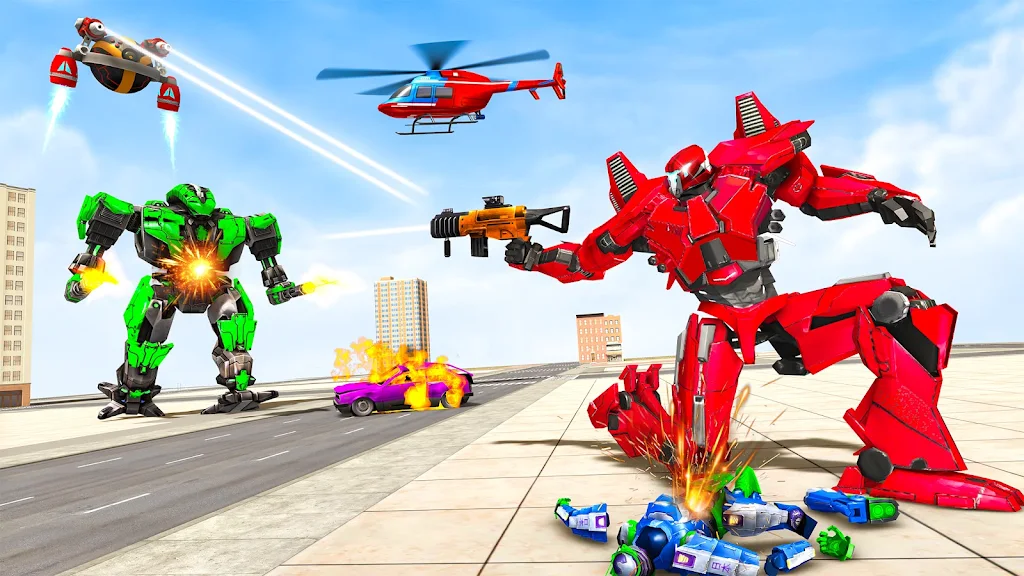 Spider Robot Games: Robot Car Captura de tela 1