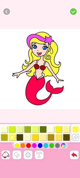 Mermaids Coloring スクリーンショット 4