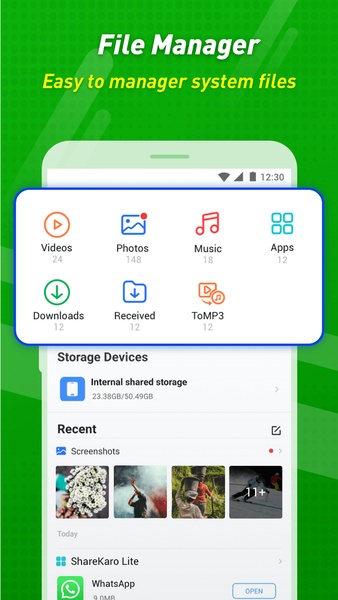 Share Karo: File Transfer App Ekran Görüntüsü 3