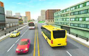 Bus Driving Sim- 3D Bus Games Capture d'écran 4