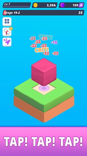 Tap Tap Cube - Idle Clicker Screenshot 2