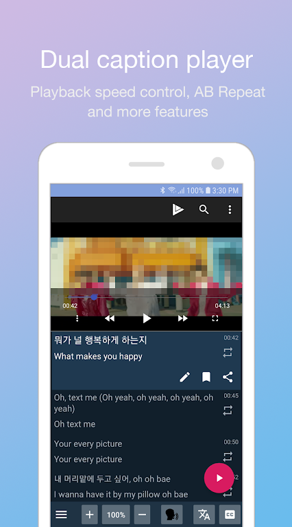 LingoTube dual caption player Mod ဖန်သားပြင်ဓာတ်ပုံ 1