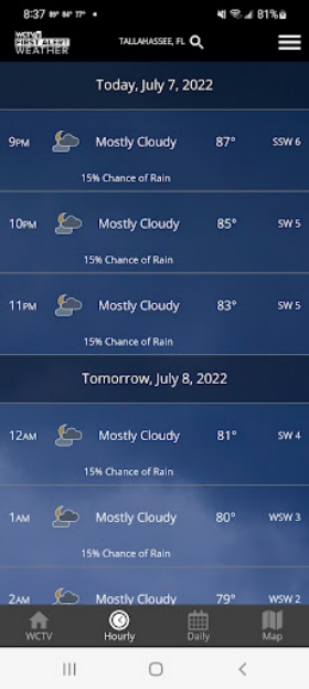 WCTV First Alert Weather Schermafbeelding 1