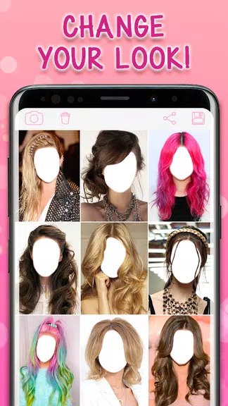 Long Hairstyles Photo Tangkapan skrin 1