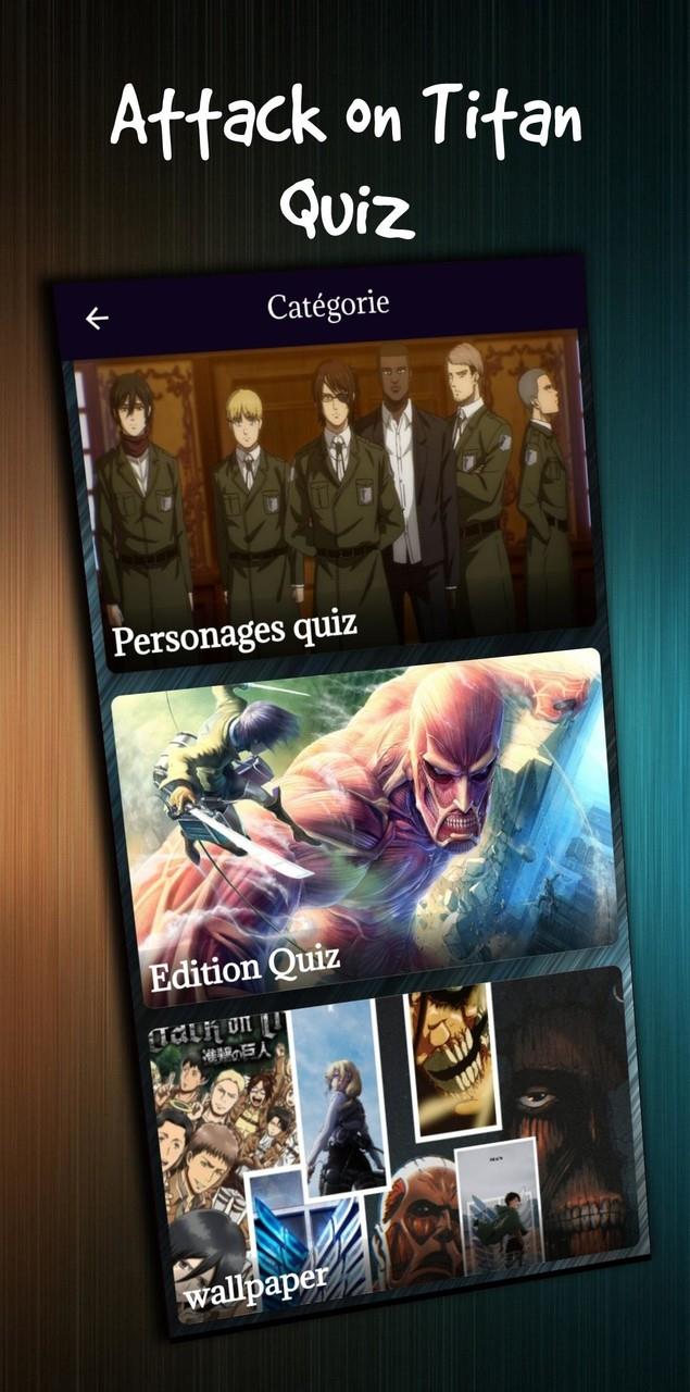 attack on titan character quiz Captura de tela 2