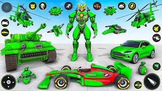 Helicopter Robot Car Game 3d Captura de pantalla 2