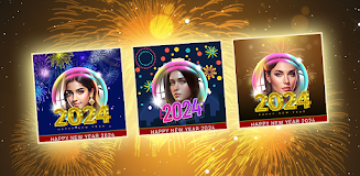 Happy New Year 2024 PhotoFrame Screenshot 1