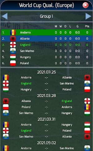 Schermata True Football National Manager 3