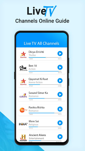 Live TV Channels Free Online Guide Ảnh chụp màn hình 1