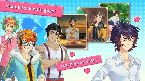 Blush Blush - Idle Otome Game Captura de pantalla 1