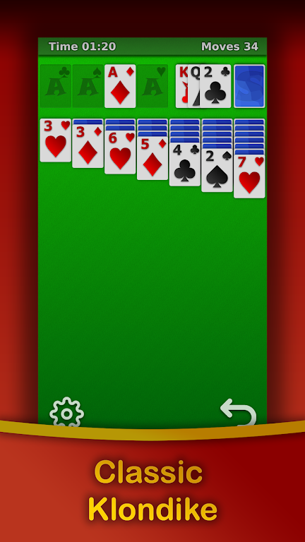 Klondike Solitaire - Free Ekran Görüntüsü 2