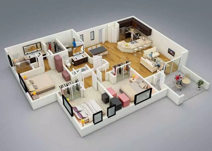 3D small house design Ảnh chụp màn hình 2