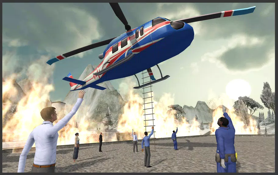 Helicopter Hill Rescue स्क्रीनशॉट 1