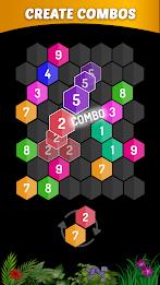 Merge Hexa - Number Puzzle स्क्रीनशॉट 3