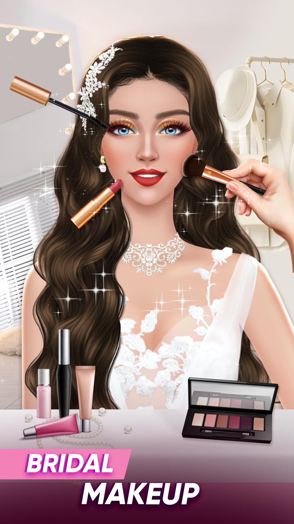 Wedding Dress Up Bridal Makeup Schermafbeelding 2