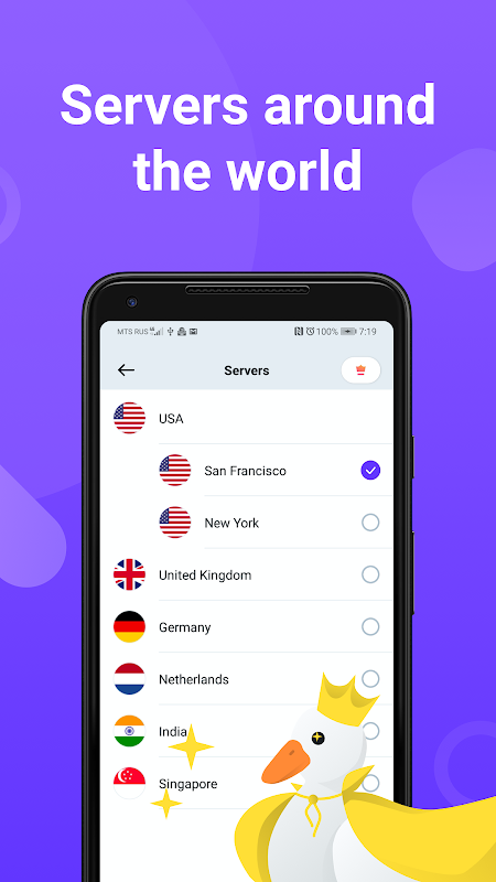 VPN Duck Captura de tela 3