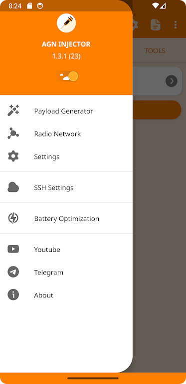 Schermata AGN INJECTOR (SSH/DNS/SSL) VPN 3
