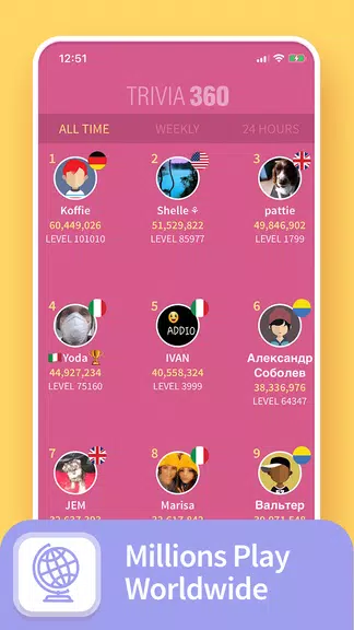 TRIVIA 360: Quiz Game Captura de tela 4