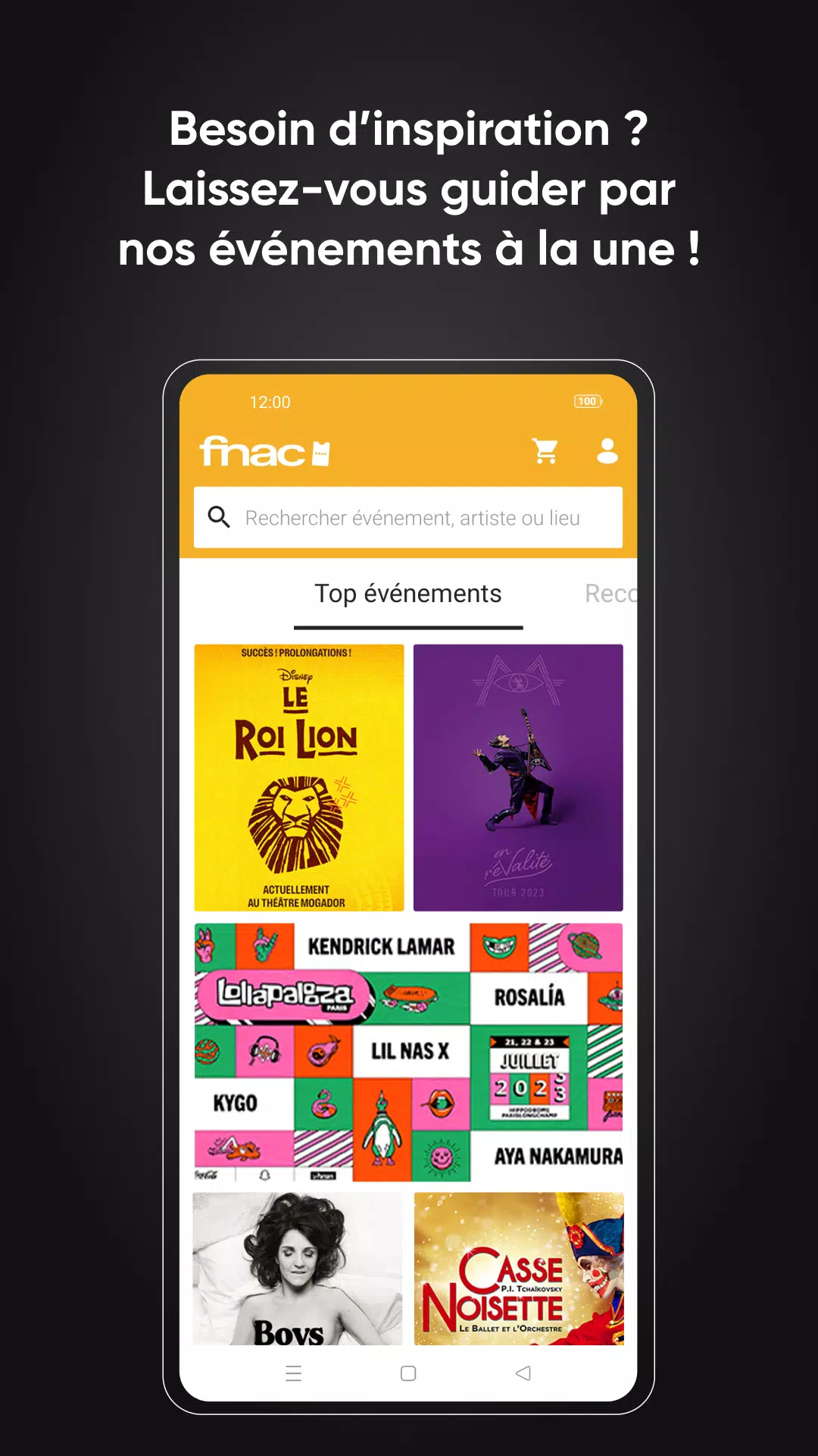 Fnac Spectacles Captura de pantalla 1