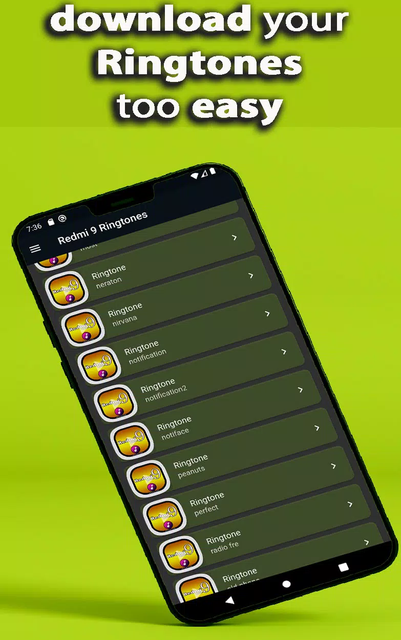 Redmi Note 9 Ringtone App Ekran Görüntüsü 3