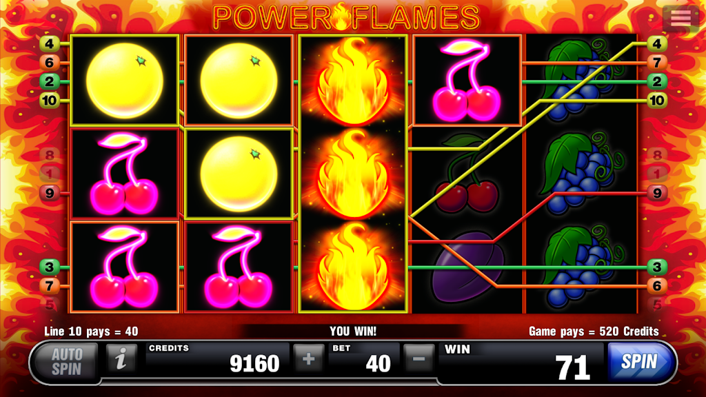 Power Flames Slot 스크린샷 3