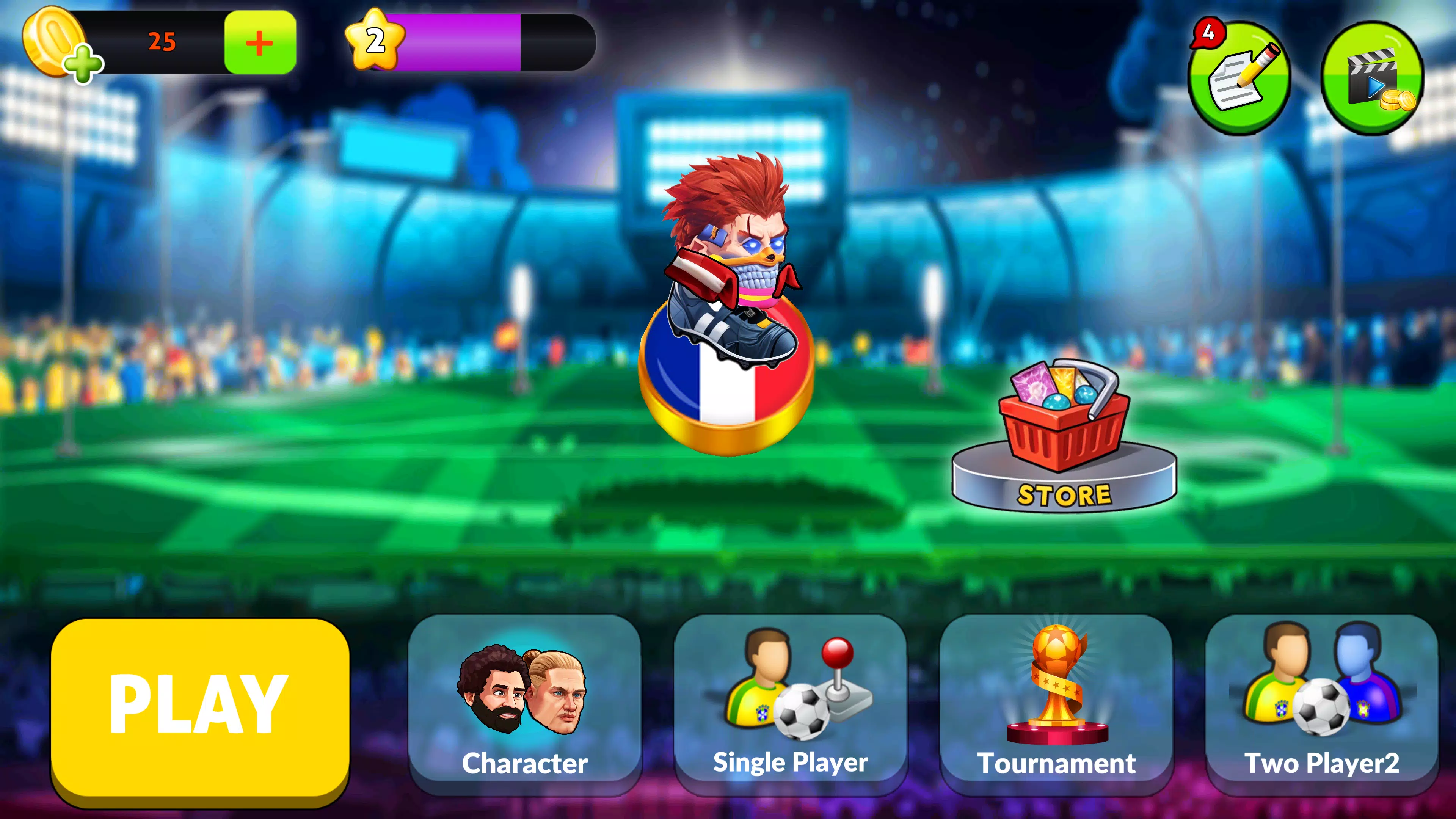 Finger Soccer: 2D Superstar Screenshot 1