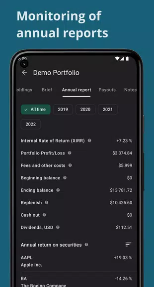 Investing portfolio tracker Capture d'écran 4