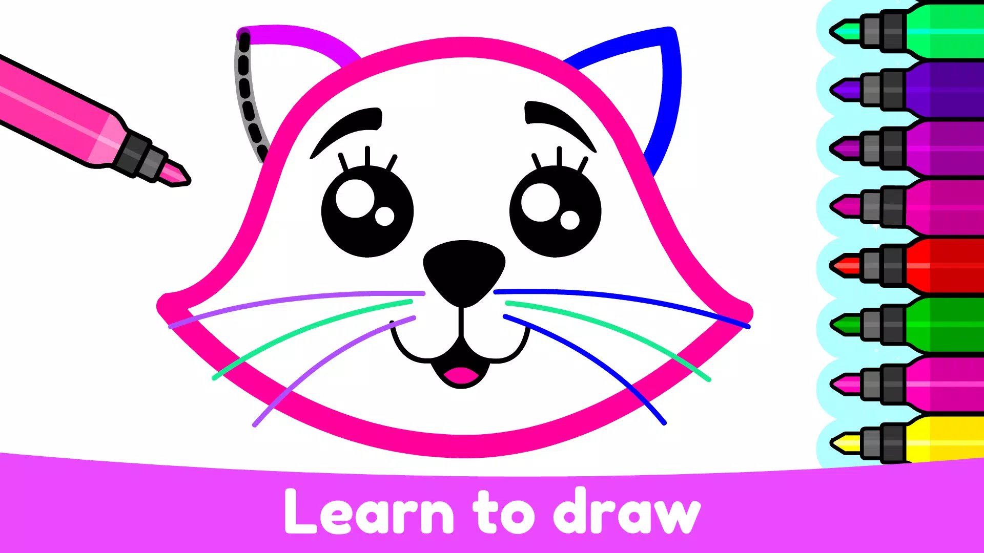 Kids Drawing & Coloring Games Zrzut ekranu 1