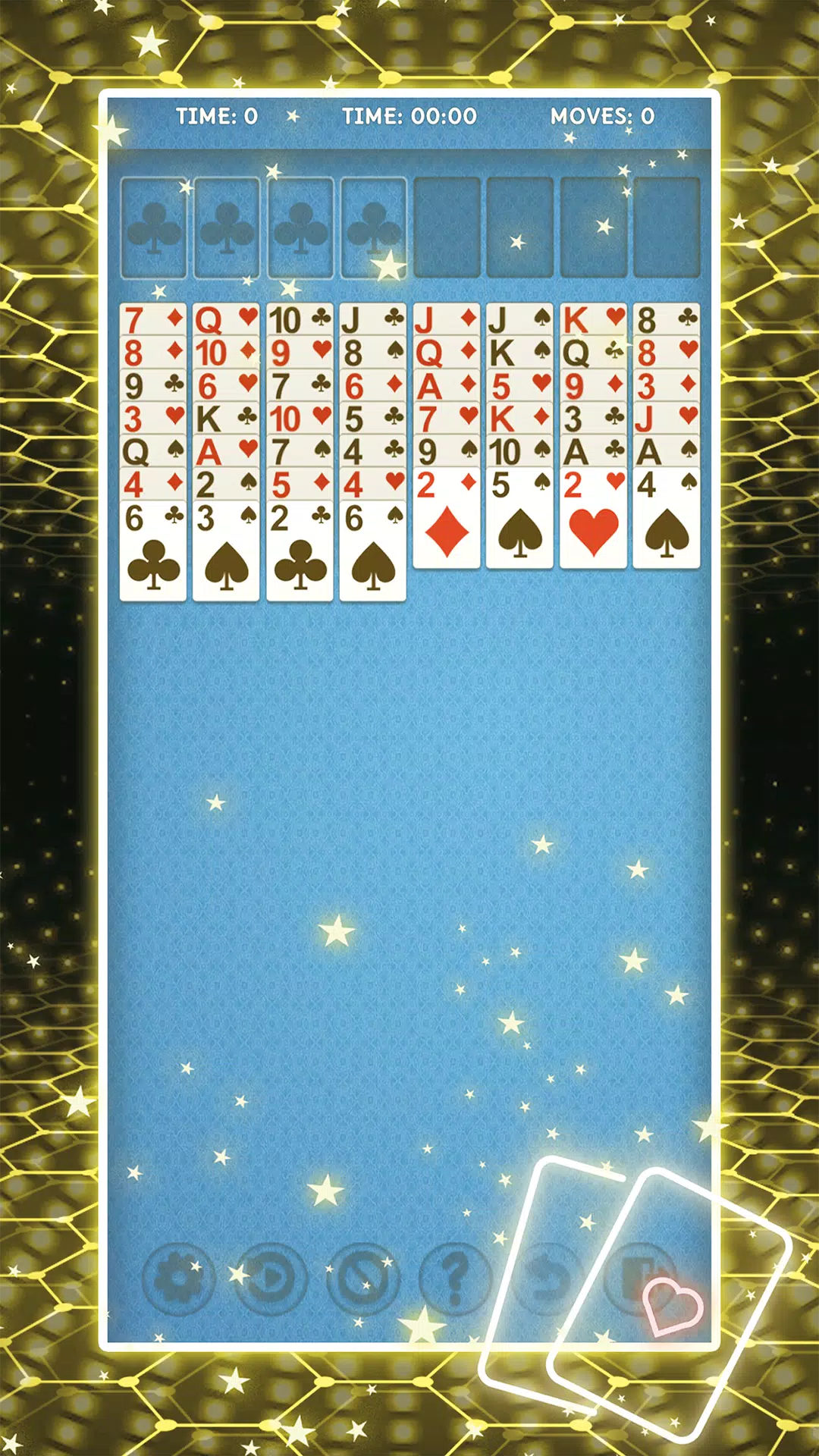 EasyCell Solitaire Game Schermafbeelding 1