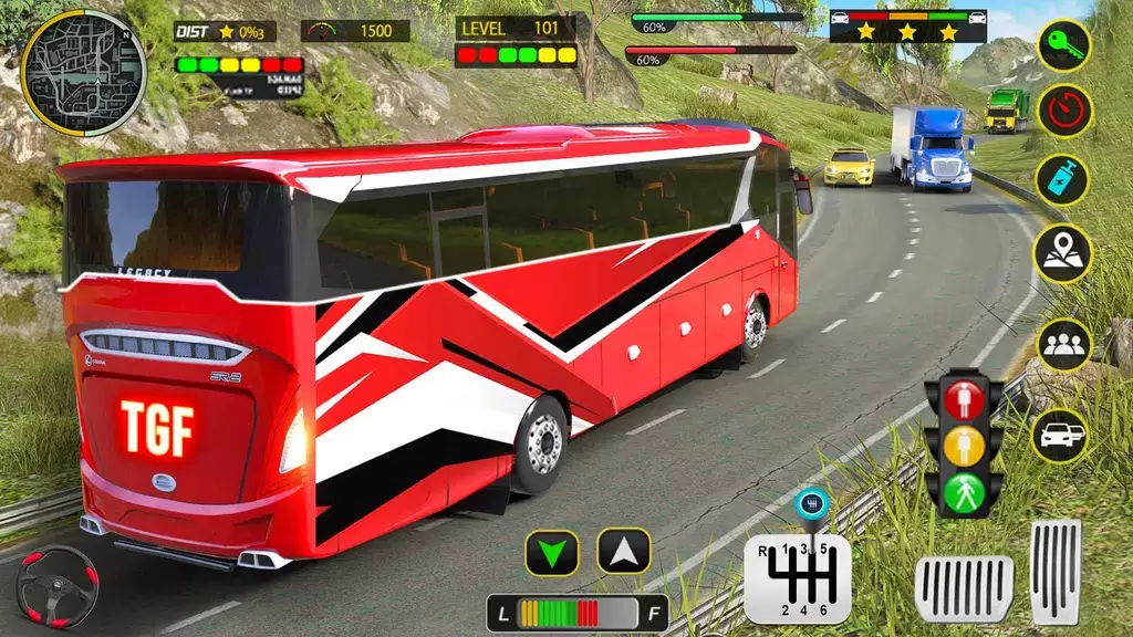 Coach Bus 3D Driving Games Schermafbeelding 1