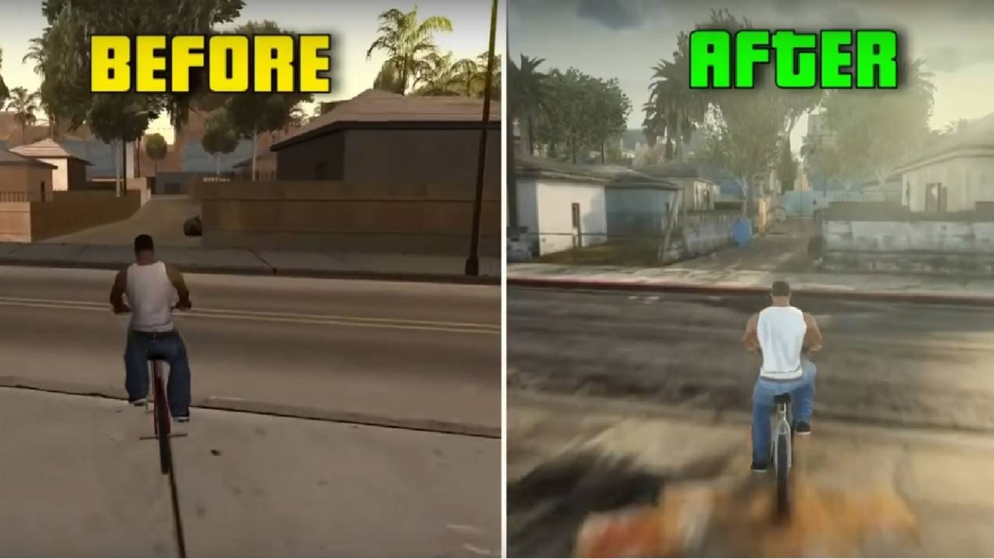GTA San Andreas Remaster拥有51 mod的增强视觉效果和游戏玩法