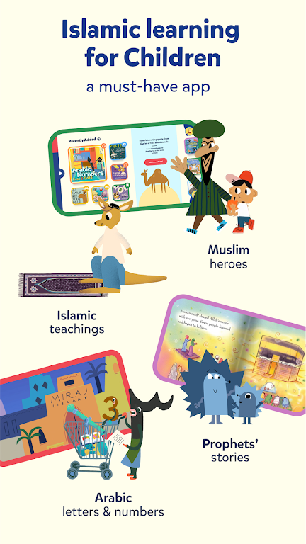 Miraj Muslim Kids Books Games Captura de pantalla 1