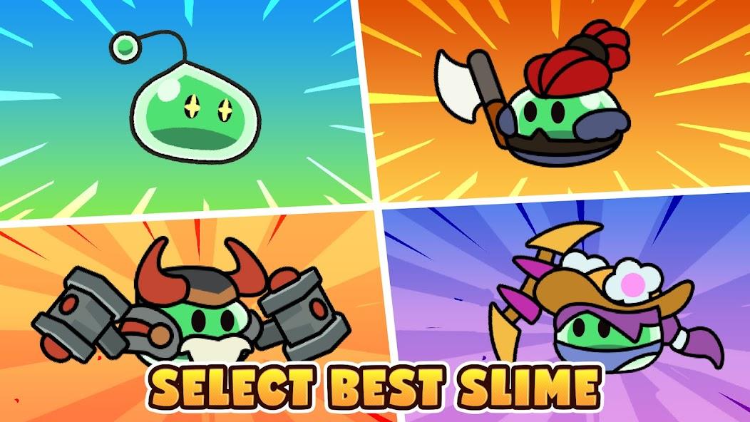 Slime Battle: Idle RPG Games Mod Captura de tela 1