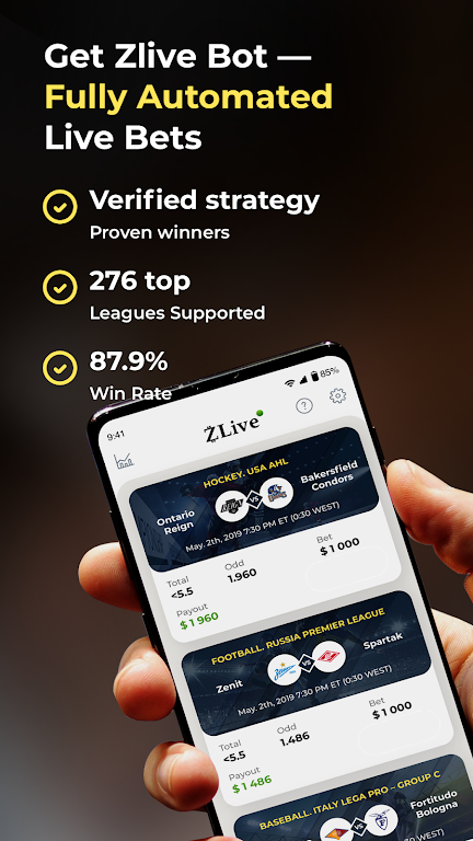 Live Bet Zlive 스크린샷 1