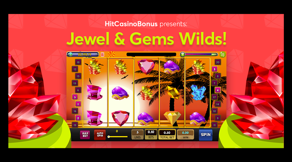 Jewel & Gems Wilds Slot! Скриншот 1