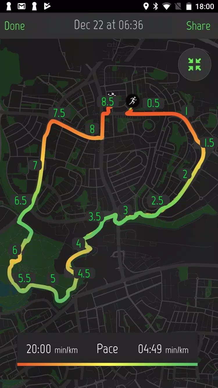 Running Distance Tracker + Tangkapan skrin 4