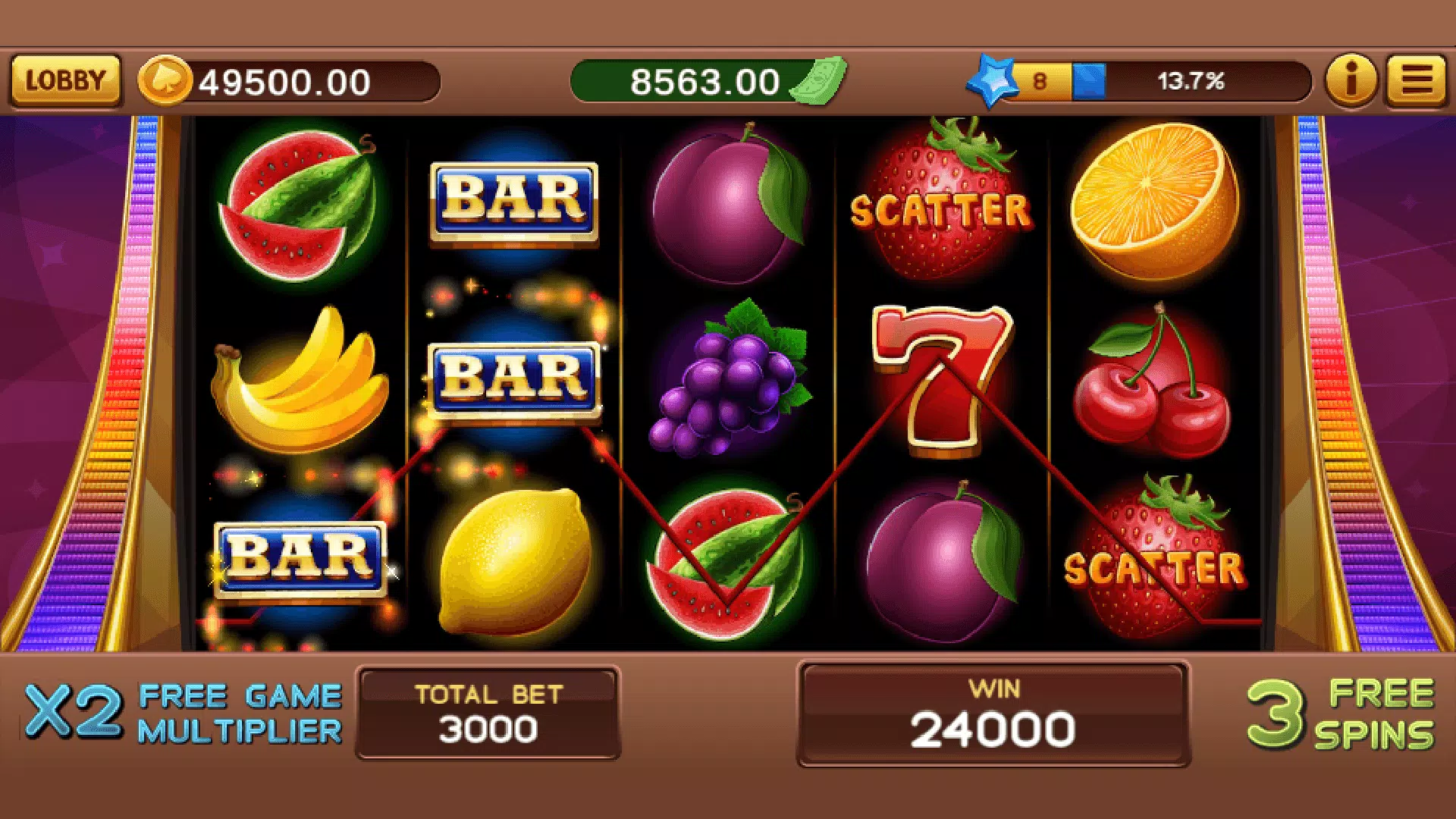 Schermata Game Heap - Seven Slots 3
