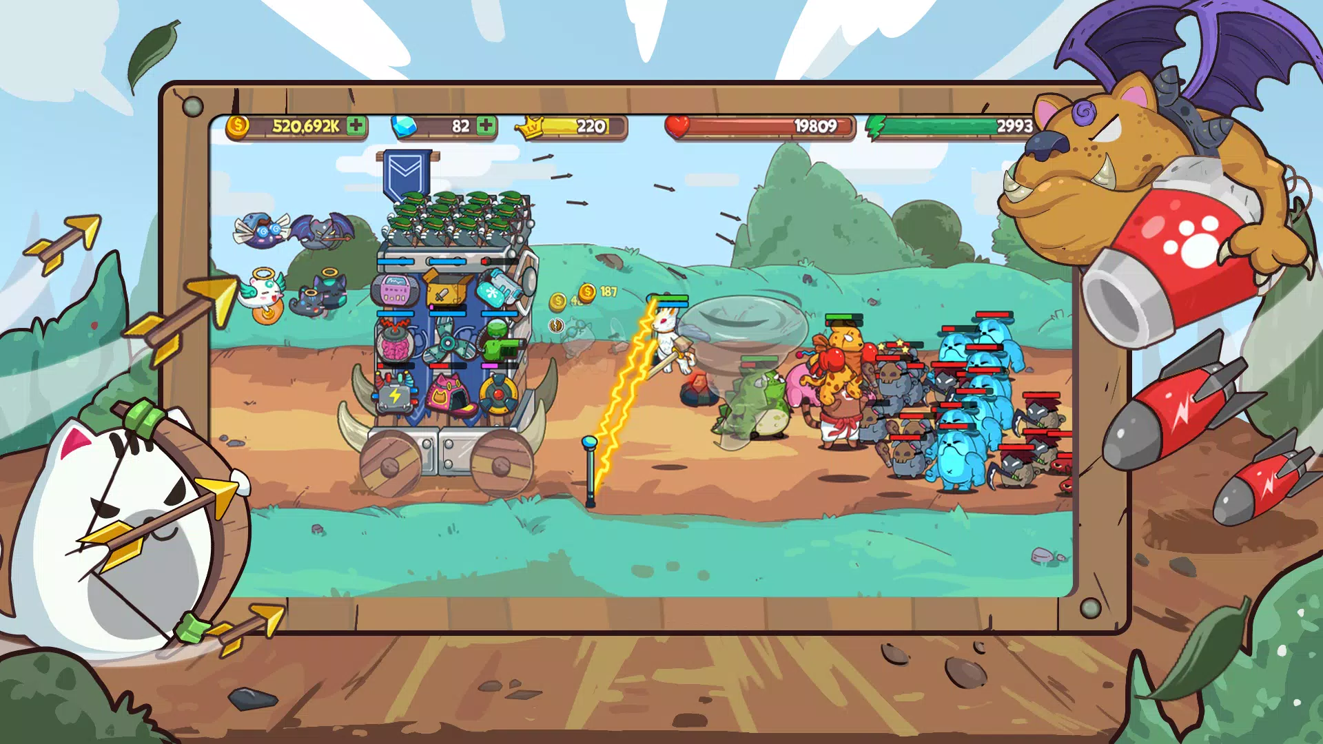CatnRobot Idle TD: Battle Cat ဖန်သားပြင်ဓာတ်ပုံ 1