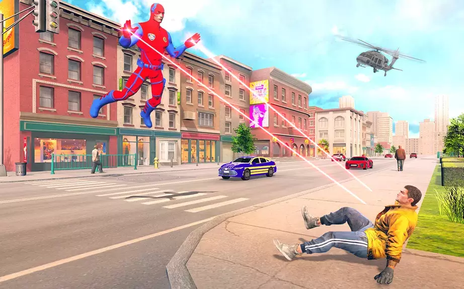 Captain Super Hero Man Game 3D ภาพหน้าจอ 3