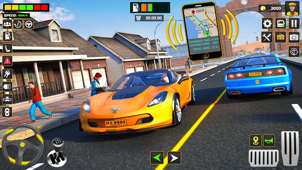 City Cab Driver Car Taxi Games Ekran Görüntüsü 2