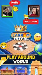 Carrom Royal : Disc Pool Game Captura de tela 1